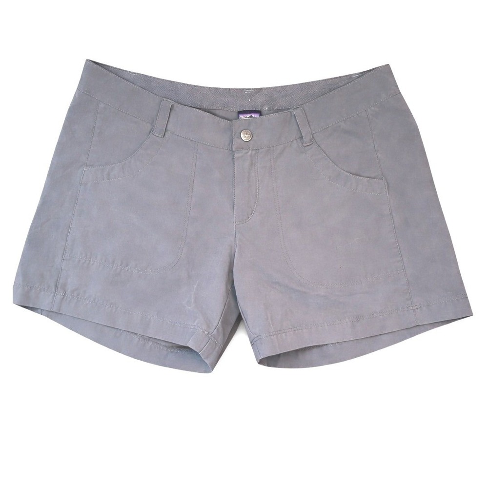 Patagonia Womens Gray Hiking Shorts‎ Outdoor Active Casual Coastal Size 8 57075